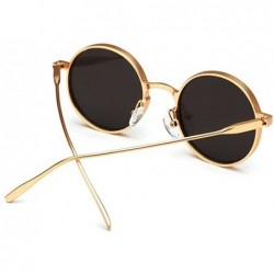 Round Round sunglasses Fashion UV protection sunglasses - Mercury Reflective Color - CX18EIK6I3R $37.18