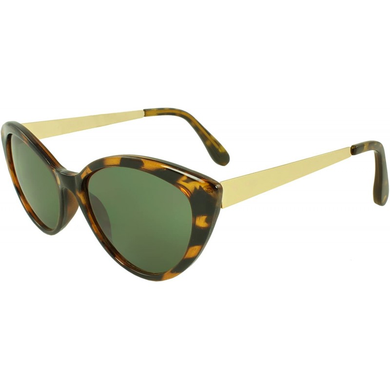 Cat Eye Traditional Cat Eye Fashion Sunglasses - Smoke - CT11G3L6DUN $11.69
