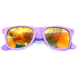 Wayfarer Retro Vintage Full Mirror Lens Sunglasses Purple Frame Uv-400 - C411NJ191LD $20.05