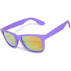 Wayfarer Retro Vintage Full Mirror Lens Sunglasses Purple Frame Uv-400 - C411NJ191LD $8.42