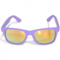 Wayfarer Retro Vintage Full Mirror Lens Sunglasses Purple Frame Uv-400 - C411NJ191LD $8.42