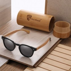 Semi-rimless Maple Sunglasses Polarized Wood Shades for Men & Women from the"50/50" Collection - CQ18RMLGH76 $22.48