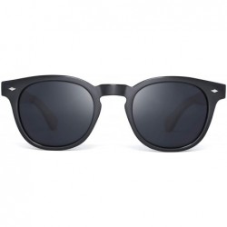 Semi-rimless Maple Sunglasses Polarized Wood Shades for Men & Women from the"50/50" Collection - CQ18RMLGH76 $22.48