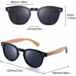 Semi-rimless Maple Sunglasses Polarized Wood Shades for Men & Women from the"50/50" Collection - CQ18RMLGH76 $22.48