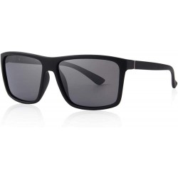 Aviator DESIGN Men Polarized Sunglasses Fashion Male Eyewear 100% UV C01 Black - C02 Matte Black - CH18XGG056H $17.86