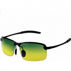 Goggle Day and Night Polarized Night Vision Goggles Anti-UV Driving Travel Sunglasses - Black Frame - C218GA6RI35 $26.80