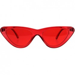 Cat Eye Womens Snug Classic Vintage Goth Cat Eye Sunglasses - Red - CU189U6IDZK $18.38