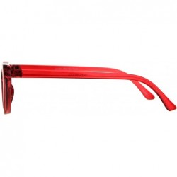 Cat Eye Womens Snug Classic Vintage Goth Cat Eye Sunglasses - Red - CU189U6IDZK $12.10