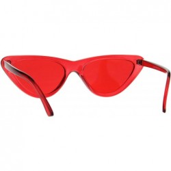 Cat Eye Womens Snug Classic Vintage Goth Cat Eye Sunglasses - Red - CU189U6IDZK $12.10