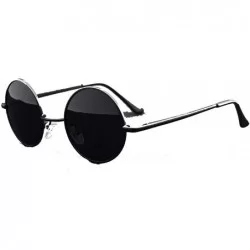 Round New Brand Designer Classic Round Sunglasses Men Women Polarized Metal Small Frame Retro Sun Glasses - C1 - CA18S66H5G9 ...