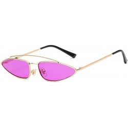 Goggle Men Women Eyewear Retro Vintage Cat Eye Sunglasses Fashion Mod Style - Purple - CM18CQGQT7W $18.62