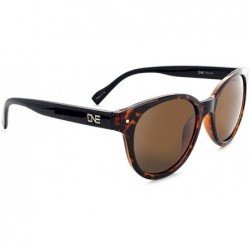 Sport One Women's Hotplate Polarized Sunglasses - Brown - Shiny Honey Demi/Black - CD17YC4NEUI $25.54