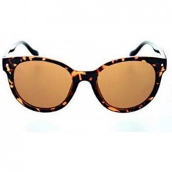 Sport One Women's Hotplate Polarized Sunglasses - Brown - Shiny Honey Demi/Black - CD17YC4NEUI $25.54