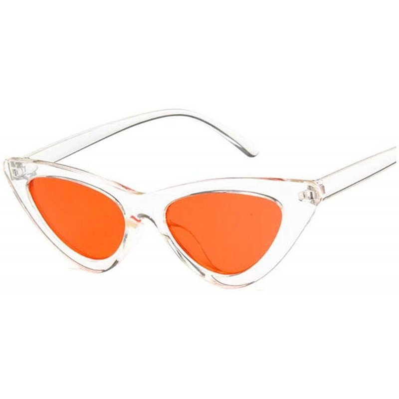 Square Vintage Cateye Sunglasses Women Sexy Retro Small Cat Eye Sun Glasses Er Colorful Eyewear Female Oculos De Sol - C9199C...