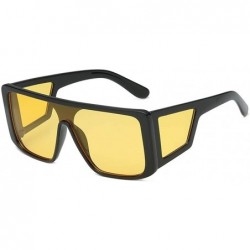 Square Fashion Sunglasses - UV Protection Shade - Square Siamese Sun Glasses - D - C018QRG892Y $13.78