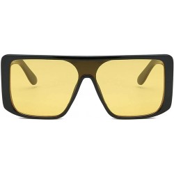Square Fashion Sunglasses - UV Protection Shade - Square Siamese Sun Glasses - D - C018QRG892Y $13.78