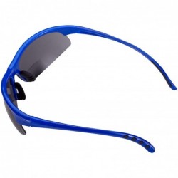 Sport Bifocal Reading Sunglasses Outdoor Readers - Black/Blue - CJ195W0TMKY $17.38