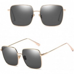 Sport Vintage Sunglasses Over Glasses Mirror Unisex Casual for Men Women & Case - Gold&gray - CQ1808M2K5L $16.24