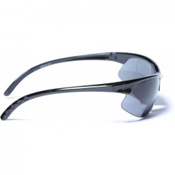 Sport Bifocal Reading Sunglasses Outdoor Readers - Black/Blue - CJ195W0TMKY $17.38