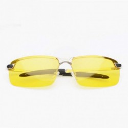 Square Semi Rimless Polarized Sunglasses Women Men Retro Oversized Sun Glasses - Gray - CE18OQHHTH9 $10.07