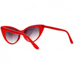 Oval Womens 20s Classic Mod Retro Vintage Style Cat Eye Sunglasses - Red - C612HHXSVSR $7.41