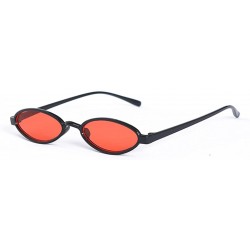 Oval Punk Small Frame UV400 Luxury Oval Sunglasses Fashion Vintage Style Eyewear the Latest Stylish - CX193W5C6GY $17.12