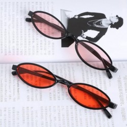 Oval Punk Small Frame UV400 Luxury Oval Sunglasses Fashion Vintage Style Eyewear the Latest Stylish - CX193W5C6GY $9.81