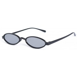 Oval Punk Small Frame UV400 Luxury Oval Sunglasses Fashion Vintage Style Eyewear the Latest Stylish - CX193W5C6GY $9.81