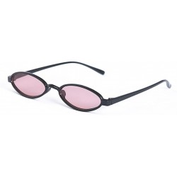 Oval Punk Small Frame UV400 Luxury Oval Sunglasses Fashion Vintage Style Eyewear the Latest Stylish - CX193W5C6GY $9.81