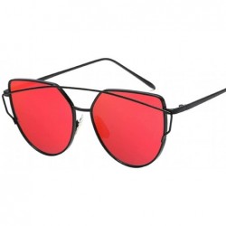 Round Vintage Oval Sunglasses Eyewear Goggles for Women Men Retro Sun Glasses UV Protection - Style9 - CG18RLKXO63 $8.50