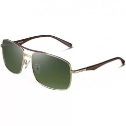 Rectangular KL6022C1 Men Ultra Lightweight Rectangle Sunglasses Polarized UV400 Protection Fashion Eyewear - CD196Y50MXI $20.99