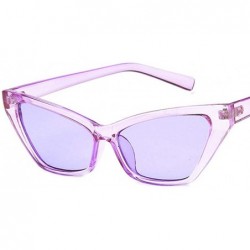 Oversized Women's Plain Glasses Cat Eye Sunglasses Butterfly Shape Frame Clear Lens Optical Goggles - J - CZ18TQWMLGG $7.02