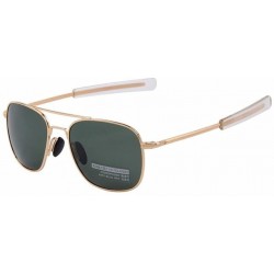 Semi-rimless Men Fashion Polarized Driving Sunglasses Alloy Frame - Gold - CH17YA5Y54L $18.10
