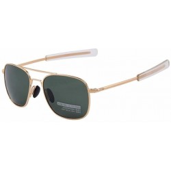 Semi-rimless Men Fashion Polarized Driving Sunglasses Alloy Frame - Gold - CH17YA5Y54L $9.17