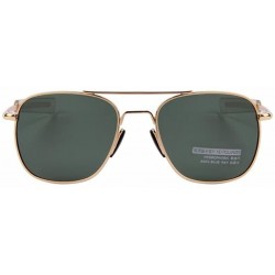 Semi-rimless Men Fashion Polarized Driving Sunglasses Alloy Frame - Gold - CH17YA5Y54L $9.17