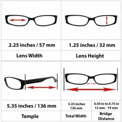 Rectangular Reading Glasses Men Women Dura Tight - Single Black - C812BEUXHK1 $11.05