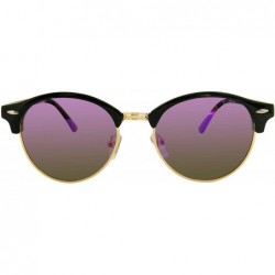 Rimless xc4246 polarized retro half rimless sunglasses man and women - Purple - CU18YO7Q4H2 $15.46
