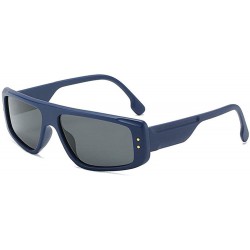 Goggle New Sports Polarized Sunglasses Men's Driving Mirror Retro Night Vision Goggles - Blue - CM18U57GL2C $11.34