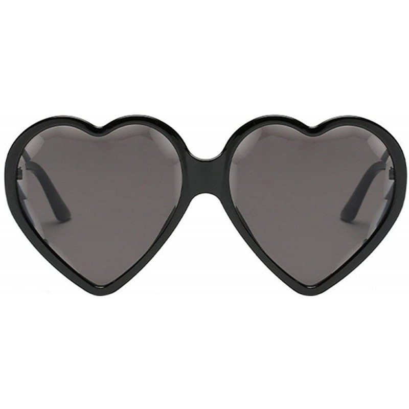 Square Heart Shaped Sunglasses - Womens Man Frame Vintage Retro Cat Eye Cute Eyewear - Multicolor -F - CC18OM62DN2 $11.27