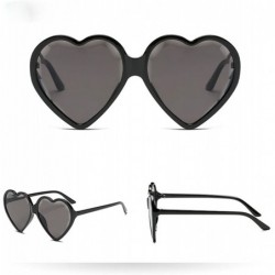 Square Heart Shaped Sunglasses - Womens Man Frame Vintage Retro Cat Eye Cute Eyewear - Multicolor -F - CC18OM62DN2 $11.27