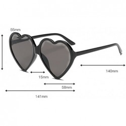 Square Heart Shaped Sunglasses - Womens Man Frame Vintage Retro Cat Eye Cute Eyewear - Multicolor -F - CC18OM62DN2 $11.27