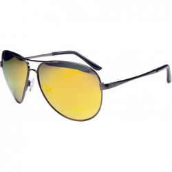 Aviator Polarized P11 Premium Aviator Sunglasses with Case - Bronze Fire - CC11BYDR0MP $21.36