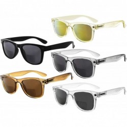 Round Classic Bifocal Sunglasses for Women 5 Pack - 5 Pcs Mix - CP18DW5QOZA $18.68