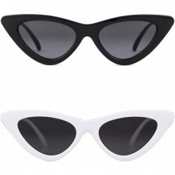 Square Retro Vintage Cateye Sunglasses for Women Clout Goggles Plastic Frame Glasses - CN188L287I6 $11.96