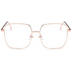 Square Unisex Sunglasses Fashion Gold Grey Drive Holiday Square Non-Polarized UV400 - Pink White - C118RI0TK32 $8.25