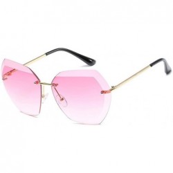 Wayfarer Sunglasses Women Rimless Diamond Cutting Lens Brand Designer Ocean Shades Vintage Sun Glasses Uv400 - CF18TTZAS7E $2...