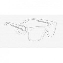 Rectangular Red Bull Wing 1 Polarized Sunglasses Wing1-006P - CS18X5XKR6X $56.83