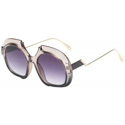 Square Rectangular Sunglasses Polarized Protection Oversized - CL18QIOY99U $8.13