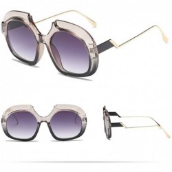 Square Rectangular Sunglasses Polarized Protection Oversized - CL18QIOY99U $8.13