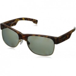 Rectangular Doho Rectangular Sunglasses - Satin Leopard Tortoise - Satin Gold - CQ11J51356D $83.17